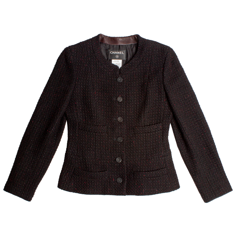 Casaco Chanel Boucler Preto
