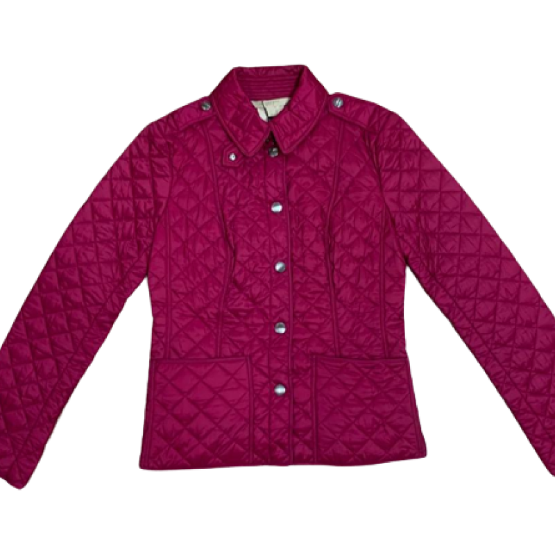 Casaco Burberry Nylon Matelassado Vinho-P Casaco Burberry Nylon Matelassado Vinho-P