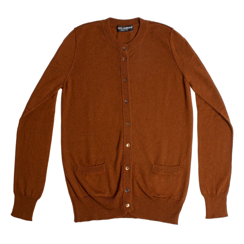 Casaco Cashmere Dolce & Gabbana Marrom - 38 Casaco Cashmere Dolce & Gabbana Marrom - 38