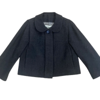 Casaco Chloé Preto Lã-38