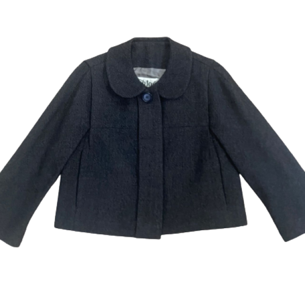 Casaco Chloé Preto Lã-38