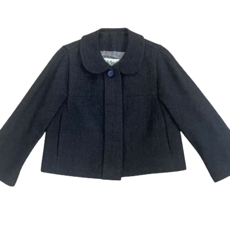 Casaco Chloé Preto Lã-38