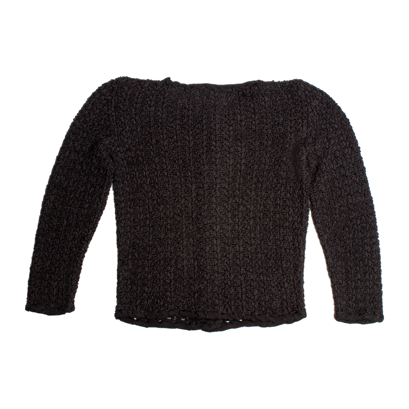 Casaco Lanvin Entrelaçado Preto-M Casaco Lanvin Entrelaçado Preto-M