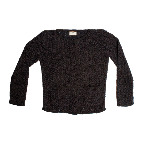 Casaco Lanvin Entrelaçado Preto-M