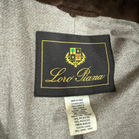 Casaco Sobretudo Loro Piana Suede Marrom-G