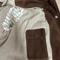 Casaco Sobretudo Loro Piana Suede Marrom-G