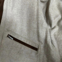 Casaco Sobretudo Loro Piana Suede Marrom-G