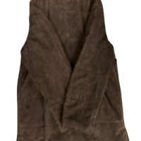 Casaco Sobretudo Loro Piana Suede Marrom-G