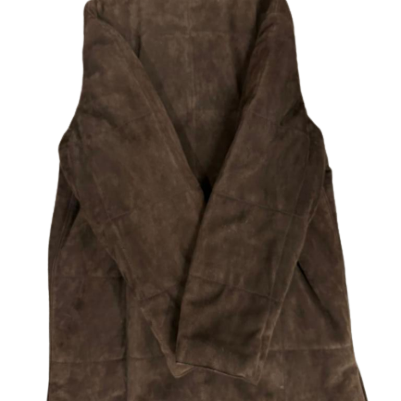 Casaco Sobretudo Loro Piana Suede Marrom-G Casaco Sobretudo Loro Piana Suede Marrom-G