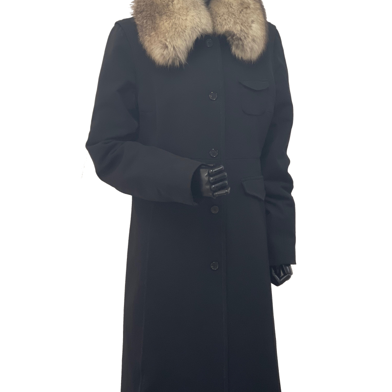 Casaco Sobretudo Prada Tecido Preta