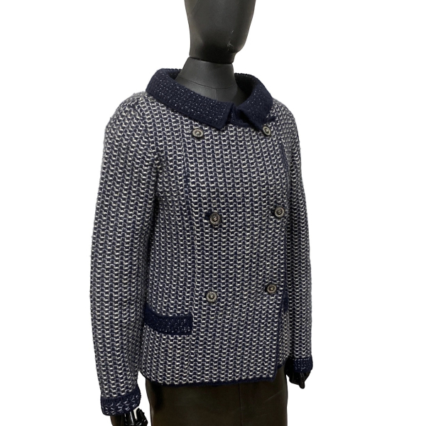 Cashmere Chanel Embellished Azul Marinho - 38