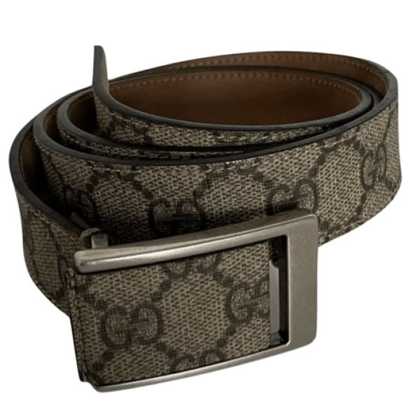 Cinto Gucci GG Lona - Masculino Cinto Gucci GG Lona - Masculino