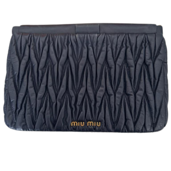 Clutch Miu Miu Matelassê Azul Clutch Miu Miu Matelassê Azul