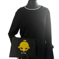 Clutch Stella Mc Cartney Superheros Preta