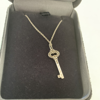 Colar Tiffany & Co Prata Chave