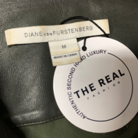 Colete Diane Von Furstenberg Couro Verde-P