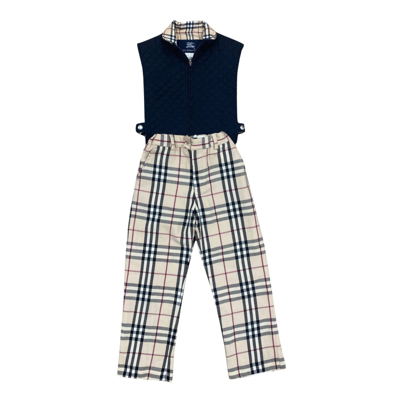 Conjunto Burberry Xadrez Infantil 5A