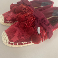 Espadrilhe Marc Jacobs Sienna Pompom Vinho - 38