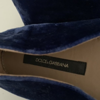 Espadrille Dolce & Gabbana Veludo Azul