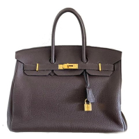 Hermes Birkin 35 togo marrom ferragens douradas - PREÇO SOB CONSULTA