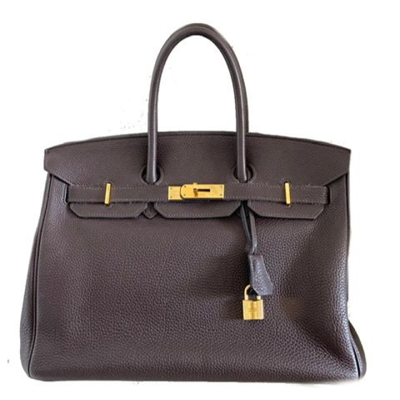 Hermes Birkin 35 togo marrom ferragens douradas - PREÇO SOB CONSULTA Hermes Birkin 35 togo marrom ferragens douradas - PREÇO SOB CONSULTA