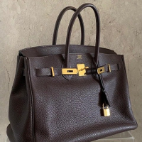 Hermes Birkin 35 togo marrom ferragens douradas - PREÇO SOB CONSULTA