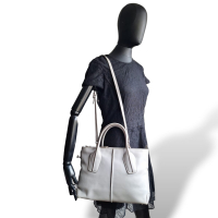 Bolsa Tod's de Couro Hooly Cinza