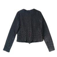 Jaqueta Valentino Couro Preto-40