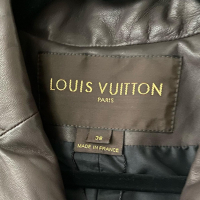 Jaqueta Louis Vuitton Embellished Couro Marrom
