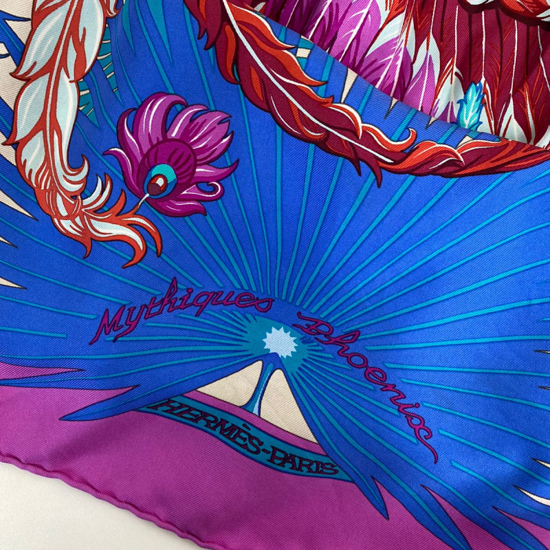 Lenço Hermès Estampado em Seda