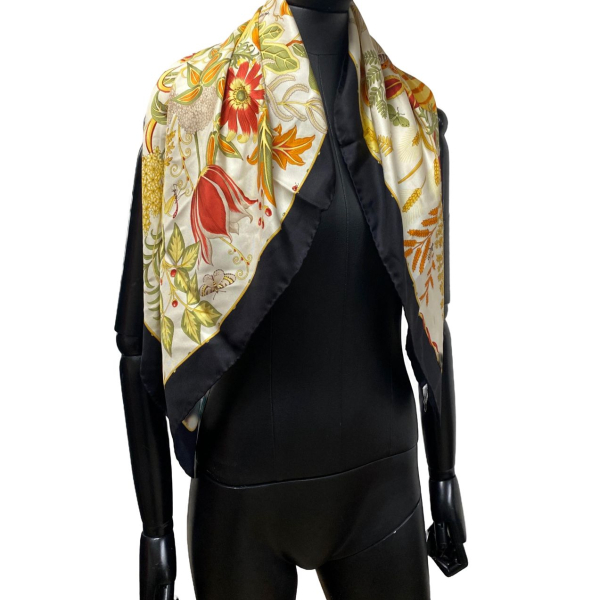 Lenço Salvatore Ferragamo Seda Estampado