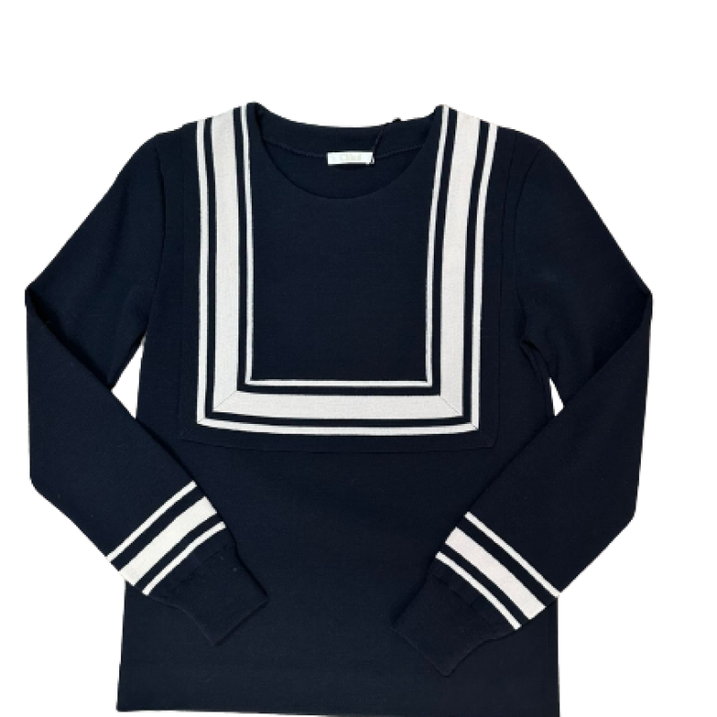 Malha Chloé Preta e Branca Malha Chloé Preta e Branca