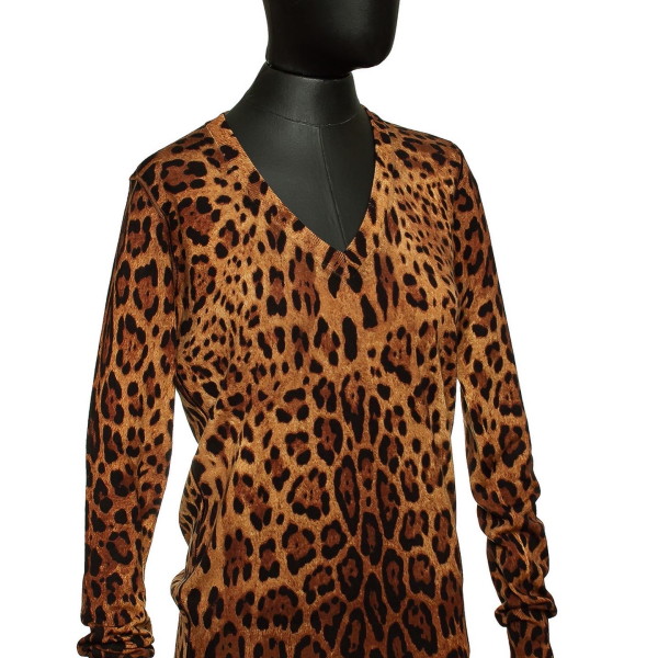 Malha Dolce &amp; Gabbana Decote V Onça - 38