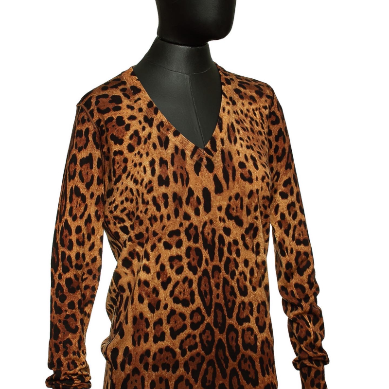 Malha Dolce &amp; Gabbana Decote V Onça - 38