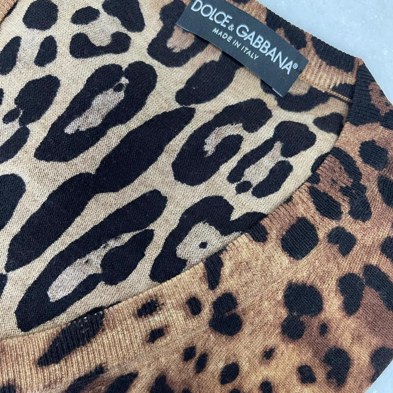 Malha Dolce &amp; Gabbana Decote V Onça - 38