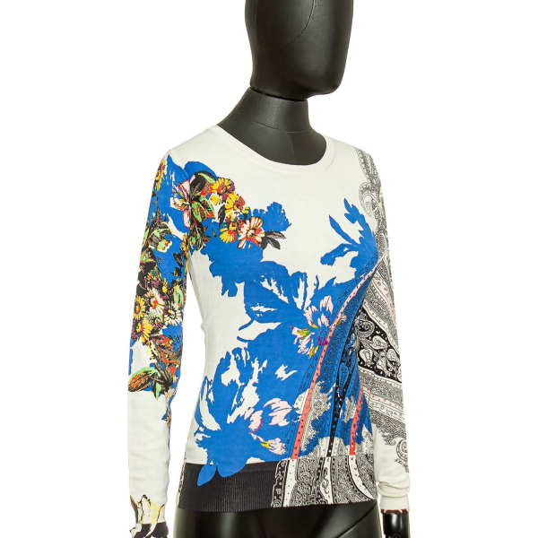 Malha Etro Off-White Flores 
