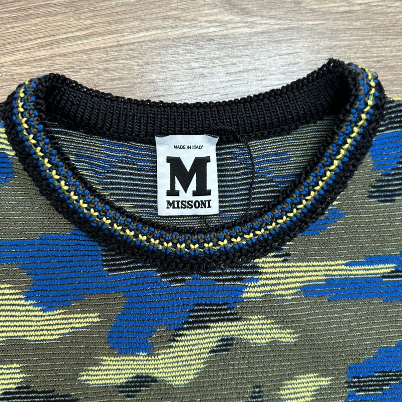 Malha Missoni Estampada Verde-38