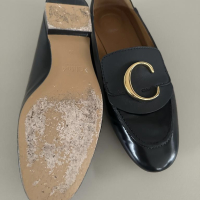 Mocassim Chloé Couro Preto-37