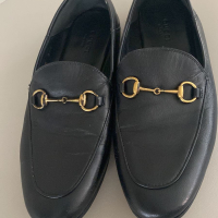 Mocassim Gucci Couro Preto Horsebit - 37