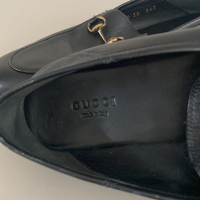 Mocassim Gucci Couro Preto Horsebit - 37