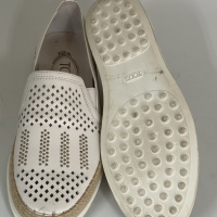 Mocassim Tods Embellished Couro Branco 