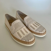 Mocassim Tods Embellished Couro Branco 