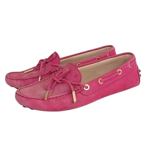 Mocassin Tod's Gonmini Couro Rosa - 36