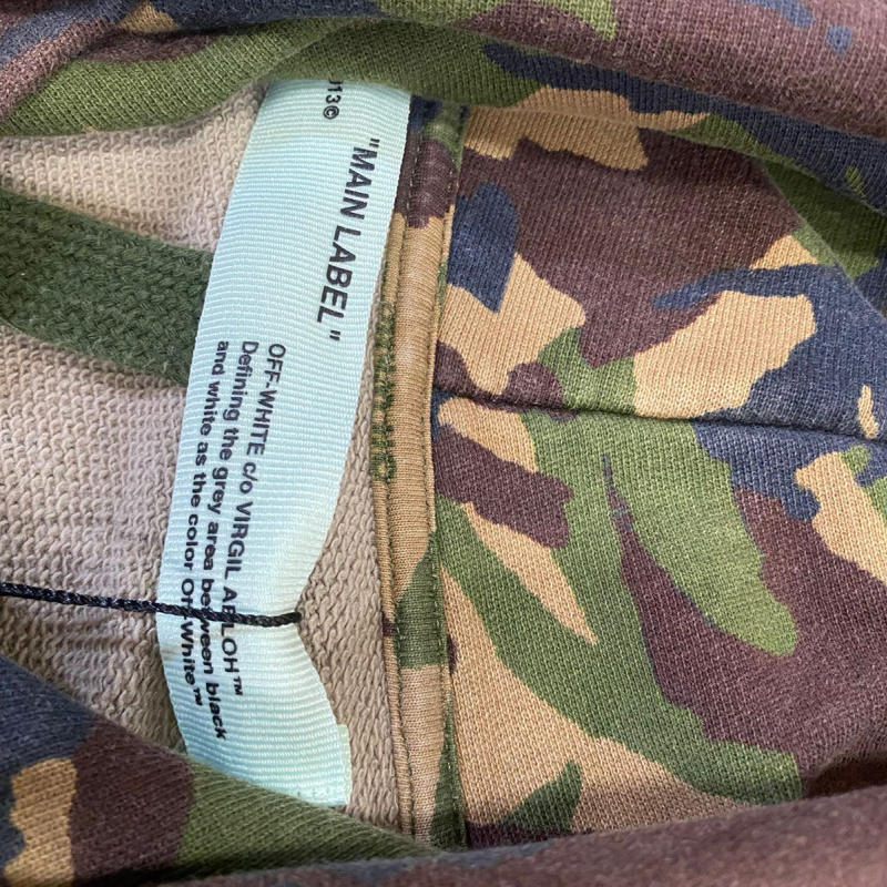 Moletom OFF-WHITE Exército com Capuz-P