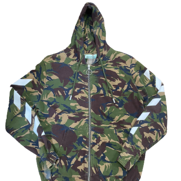 Moletom OFF-WHITE Exército com Capuz-P