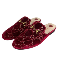 Mule Gucci Princetown Horsebit Vermelha-36