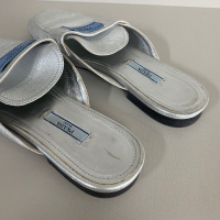 Mule Prada Prata - 37