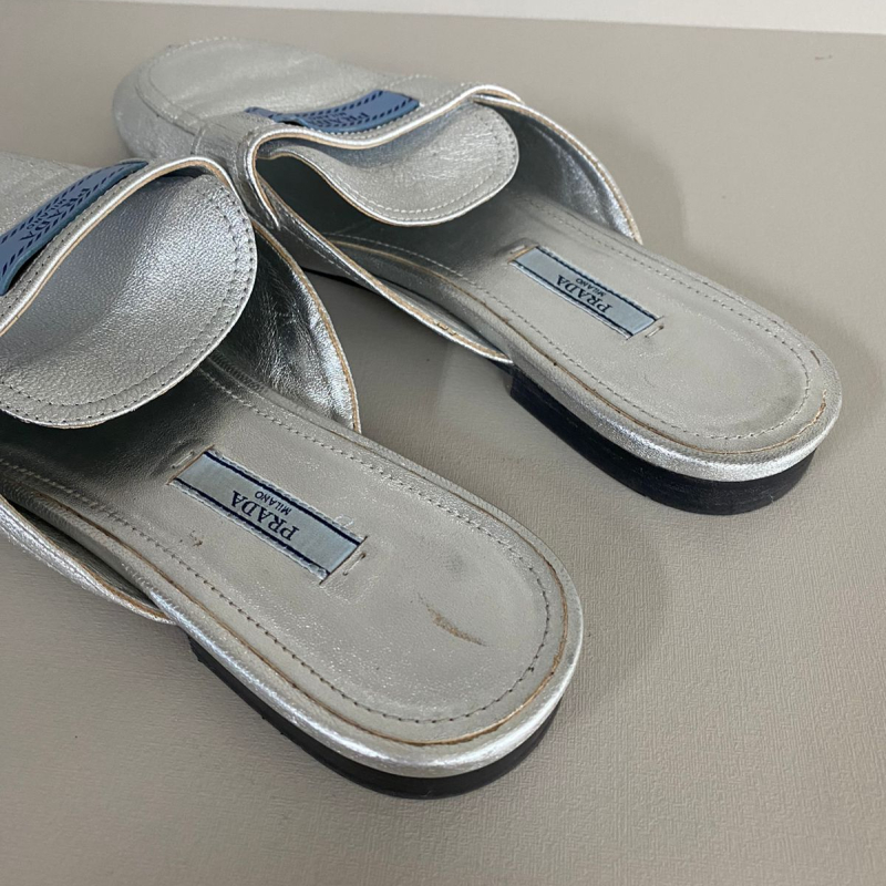 Mule Prada Prata - 37 Mule Prada Prata - 37