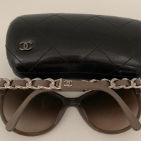 Óculos Chanel Marrom Embellished 5215