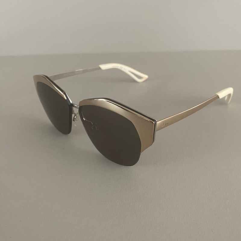 Óculos Christian Dior Mirrored Dourado - I206J